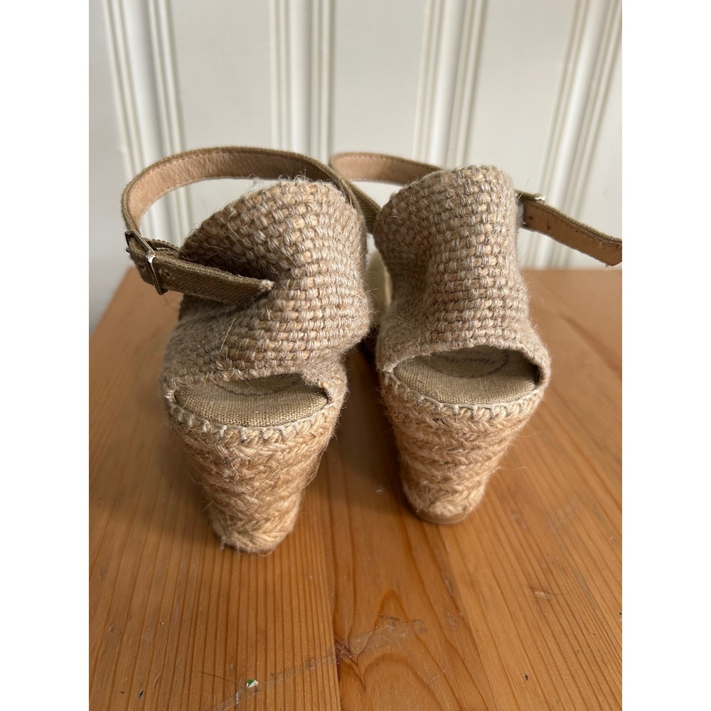 Toni Pons Tan Caldes Espadrille Wedge Sandal Made in Spain Women 39 US 8.5 - Picture 9 of 10